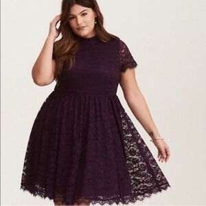 Torrid Purple Lace Dress